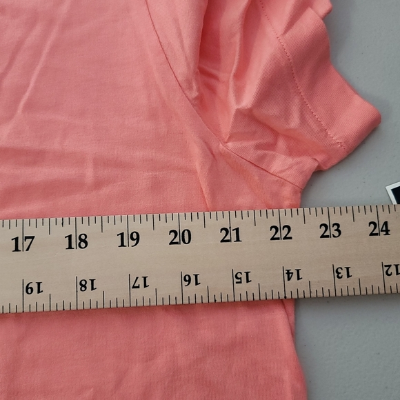 KAREN SCOTT Womens Plus 0X Solid Coral - Picture 4 of 13